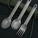 thumbnail image 4 of Vajilla Spork de titanio ultraligero portátil para acampar al aire libre senderismo Picnic Labymos Cuchara de titanio, 4 of 7