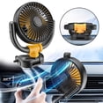 thumbnail image 5 of Car Mounted Fan For Large Trucks 12V Refrigeration Small Vans Single Head Vehicles Powerful Silent Car Electric Fans, 5 of 9