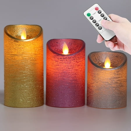 Spptty 3pcs Led Simulation Innovante De Fausse Bougie Sans Flamme Pour La Decoration De La Chambre A Coucher Walmart Canada