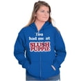 thumbnail image 4 of Vintage You Had Me At Slush Puppie Zip Up Hoodie Men's Women's Brisco Brands M, 4 of 6