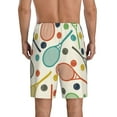 thumbnail image 4 of Lsque Racket and Tennis Ball Mens Sleep Pajama Shorts,Short Pajama Pants, Cotton Ultra-Soft Knit-X-Large, 4 of 9