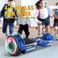 thumbnail image 2 of Hoverboard con Bluetooth más nuevo, LBW21 patinete flotante de Color cromado con ruedas Led, patinete autoequilibrante con altavoz incorporado para niños, adolescentes Hoverstar LBW21, 2 of 7