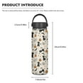 thumbnail image 6 of SEANATIVE Halloween Insulated Water Bottle 18oz Stainless Steel Vacuum Metal Sports Water Bottle Black Cat Water Bottles Suitable for Work School Gym Travelling, 6 of 7