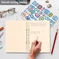 thumbnail image 4 of FORMRS 1-Subject Spiral Notebook 8" x 5" College Ruled 60 Refillable Sheet A5 Hard Cover, 2 Pack, Blue Retro Pattern, 4 of 7