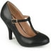 black matte pumps