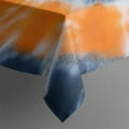 thumbnail image 3 of Orange Blue White Tie Dye Mandala Pattern Rectangle Tablecloth 60"x84",Waterproof Polyester Rectangle Table Cloth, Wipeable Spillproof Polyester Tablecloth for Dining, Camping, Indoor and Outdoor, 3 of 5
