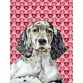 thumbnail image 6 of Caroline's Treasures Dalmatian Hearts Love and Valentine's Day House Vertical Flag, 6 of 7