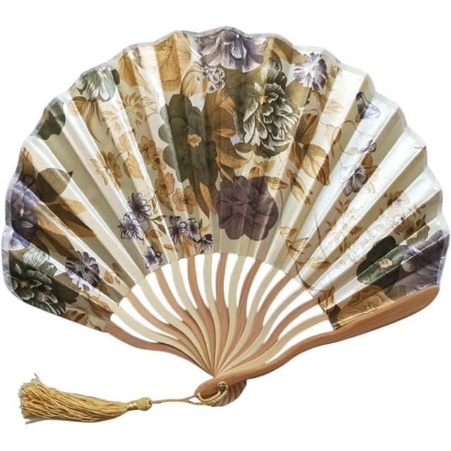 AVEKI Folding Hand Fan Pattern Chinese Style Hand Held Fans Silk Bamboo Folding Fans Handheld Wedding Hand Fan Cool Bamboo Flower Personalized 19feb19 Handheld Fans Fans (Color : J) 0601M