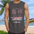 thumbnail image 2 of Gibobby Mens Sleeveless Tank Tops Workout Cut Off Shirts Muscle Gym Pullover Sports Fitness Solid Color Round Neck Casual T Shirts(XXXL,Dark Gray), 2 of 5