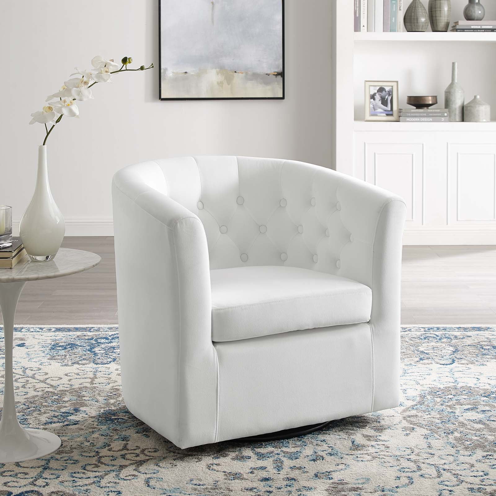 Modway Prospect Tufted Performance Velvet Swivel Armchair, Multiple
