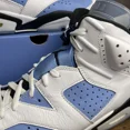 thumbnail image 3 of Ni - ke Jordan 6 Retro Mid UNC Home Size 10.5 CT8529-410 Blue White Men’s Sneakers Rare, 3 of 5
