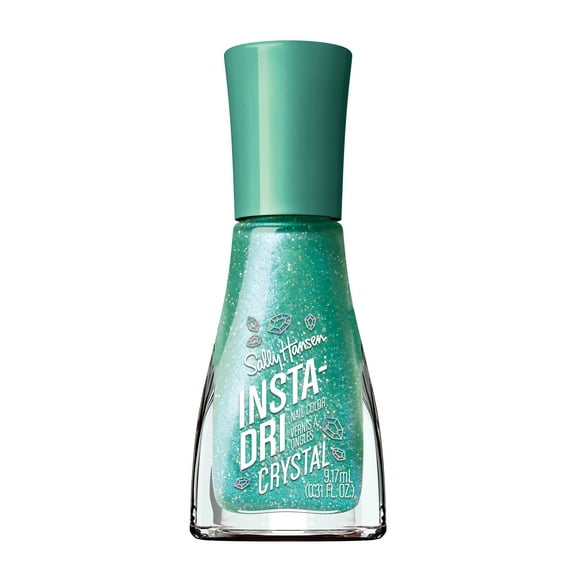 Sally Hansen Insta-Dri Nail Polish, Crystal Collection, Aquamarine Aura, Fast-Drying, 0.31 oz