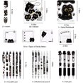 thumbnail image 6 of Black Cute Cat Stationery Set Cat School Supplies Including Sticky Notes,Mechanical Pencils,Eraser,Notebook,Stickers etc Kawaii Birthday Christmas Gifts Classroom Rewards (Black Cute cat)$$Office, 6 of 7