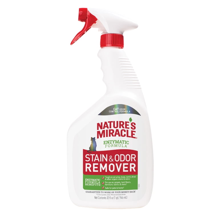 Nature's Miracle Cat Stain & Odor Remover, 32 Oz photo 1