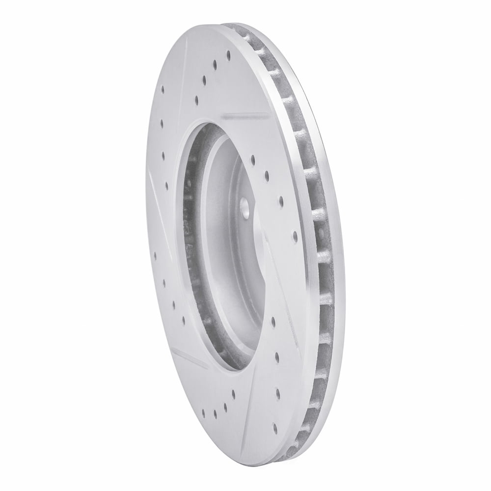 Dynamic Friction Company 631-03001R DFC Brake Rotor - Drilled And Slotted - Silver