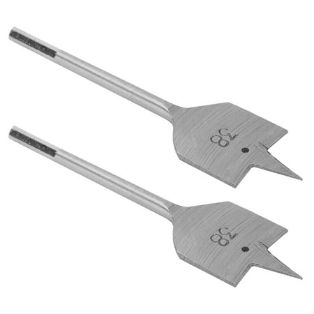 

LYUMO 2Pcs High Carbon Steel Flat Wood Spade Boring Drill Bit Set Drilling Tool 38mm