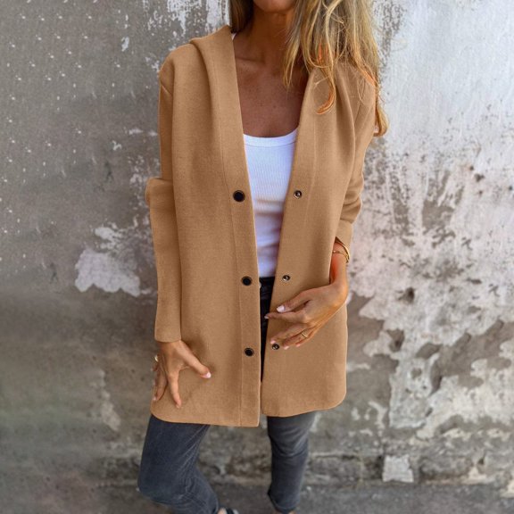 Women's Trench Coat Elegant Plain Warm Transition Coat Winter Jacket Long Sleeve Autumn Winter Women's Jacket Lapel Coat Womens Casual Coats And Jackets Ll Womens Casual Anorak Jacket Casual Women
