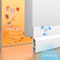 thumbnail image 4 of chalian Door Draft Stopper,Adjustable Door Sweep for Bottom of Door,Silicone Weather Stripping Door Bottom Seal Blocker Air Noise,Under Door Gap Filler for Interior/Exterior Doors(White, 39inch), 4 of 18