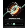 thumbnail image 3 of Fasgear 240W USB C to USB C Cable 3.3ft Retractable 5A Fast Charging Type C Cord for 100W USB C Charger [4-Stretch Length] Compatible with i-Phone 15 plus, Mac-Book Pro 2022, Xbox Series S,etc (Green), 3 of 6