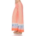 thumbnail image 4 of White Mark Women's Border Print Palazzo Pants, 4 of 4
