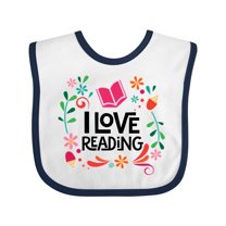 Inktastic Book Lover I Love Reading Girls Baby Bib