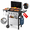 4 Burner, variant on Biotree 3 Burner BBQ Propane Gas Grill, Stainless Steel 28,650 BTU Patio Garden Barbecue Grill with Two Foldable Shelves
