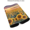 thumbnail image 4 of Desk Mat,Floral Sunflowers Extended Gaming Mouse Pad for Office Work & Game,Computer Keyboard Mouse Mat Desk Non-Slip Rubber Base Large Mousepad with Stitched Edges, 31.5x15.7inch, 4 of 6