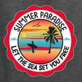 thumbnail image 5 of Wild Bobby Summer Paradise Let the Sea Set You Free Men Tee, 5 of 5
