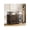 Black, variant on Furniture-Style Dog Crate with Locking Casters and Divider Wooden Kennel for Large Indoor Dogs Rustic Brown 41 Inch with Removable Tray