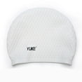 thumbnail image 1 of Gorro de natación para hombre y mujer, de silicona, impermeable, con protección auditiva., 1 of 3