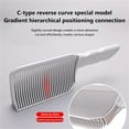 thumbnail image 4 of Hair Brush Haircut Fade Comb Ergonomic Design for Home Use and Salon Barber with Curved Positioning and Gradienter Features, 4 of 6