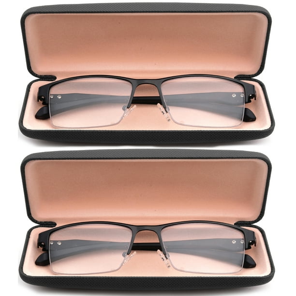 2 Packs Progressive Multifocal Reading Glasses Blue Light Blocking for