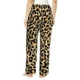 thumbnail image 3 of Sigee Leopard Print Print Women's Soft Pajama Pants - Breathable and Comfortable Lounge Sleep Bottoms with Elastic Waistband and Pockets-Large, 3 of 9