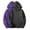 Purple, variant on Women's Crew Neck Sweatshirts Outwear 2 Pack Loose Hoodie Tops Long Sleeve Tees Drawstring Fall Winter Solid Color Pullover with Pockets Casual Shirts Yellow L