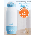 thumbnail image 3 of Grownsy Portable Bottle Warmer, Cordless Travel Milk Warmer, 20oz Capacity, Precise Temp Control, USB Rechargeable, 3 of 11