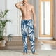 thumbnail image 2 of Balery Blue Shells Pantalones de pijama para hombre, pijama ultraligero, pantalón de descanso-Large, 2 of 6