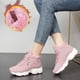 thumbnail image 2 of Zapatos Zapatillas de deporte para mujer Invierno Casual Polar Algodón Zapatos Estilo coreano Zapatos de caña alta para mujer, 2 of 6