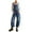Blue, variant on Women's Denim Jumpsuit - High Waisted Wide Leg Sleeveless Overalls with Adjustable Straps, Polyester, S-XXL