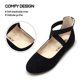 thumbnail image 2 of Zapatos FLYFUPPY Mary Jane, zapatillas de ballet negras para niñas, 2 of 6