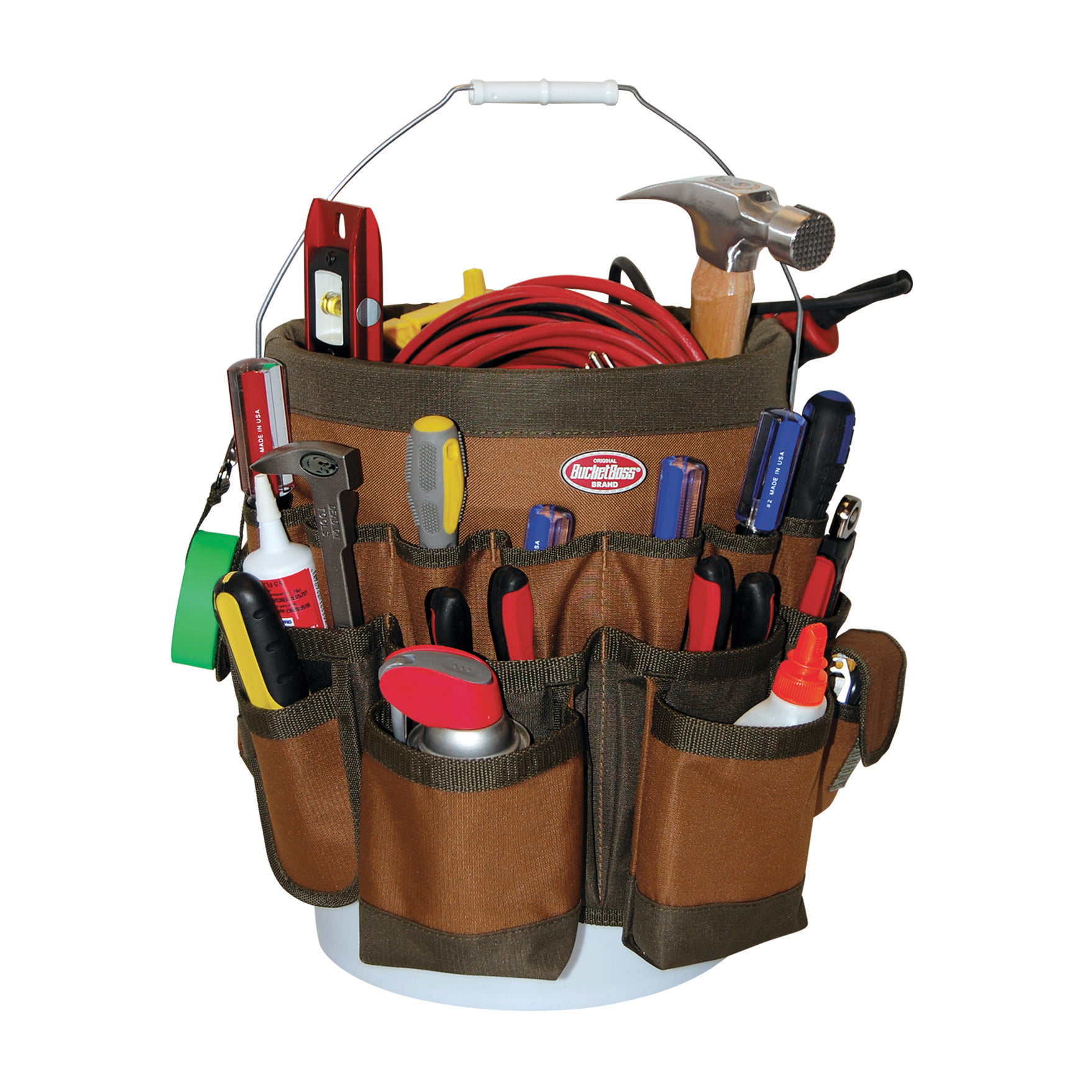 Bucket Tool Organizer Bucket Boss Tool Bag with 42 Pockets Fits to 3.5-5  Gallon Bucket Garden Hardware Tools Storage Bag - AliExpress