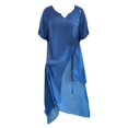 thumbnail image 4 of Womens Dresses V Neck Short Sleeve 2PCS Asymmetrical Dress Party Wedding Evening Dress, 4 of 5