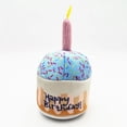 thumbnail image 4 of Dog Pet Toy Celebration Plush Birthday Stuffed Squeaky Chew Play Toy Cake Bone, 4 of 6