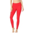 thumbnail image 3 of Womens High Waist Solid Cotton Yoga Pants Workout Leggings, 3 of 7
