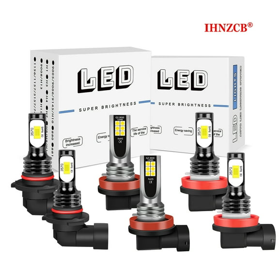 IHNZCB for Toyota Camry 2007-2014 Led Headlight Bulbs Kit High Low Beam Fog Light