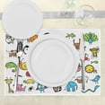thumbnail image 3 of Ambesonne Cartoon Place Mats Set of 4, Animals, Standard Size, Multicolor, 3 of 6