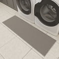 thumbnail image 6 of Ottomanson Solid Bathroom Runner Rug 20" x 53" - Non Slip Low Pile Carpet, Gray, 6 of 14