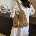 thumbnail image 2 of Bolso Mano Casual Con Asa Superior Tejido A para Mujeres Y Niñas, 2 of 9