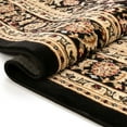 thumbnail image 6 of Sultan Medallion Black Oriental Area Rug 3x12 ( 2'7" x 12' Runner ) Persian Floral Traditional Easy Clean Stain Fade Resistant Shed Free Modern Classic Contemporary Thick Soft Plush Living Dining Room, 6 of 7