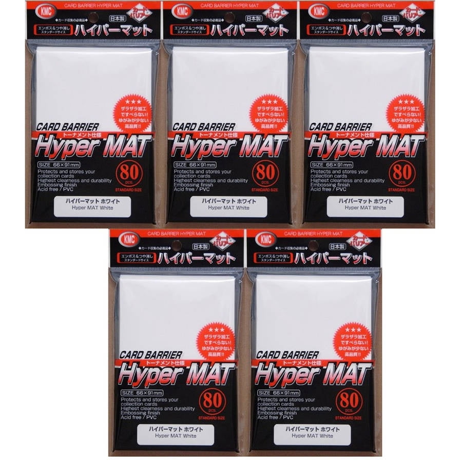 Kmc Hyper Matte Sleeves 400pk White Walmart Com