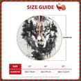 thumbnail image 2 of Daiia Majestic Wolf Landscape Drawing Merry Christmas Tree Skirt , Xmas Large Lace-up Tree Skirt, Santa Snowflakes Rustic Home Decorations New Year Party Farmhouse Decor-36", 2 of 6